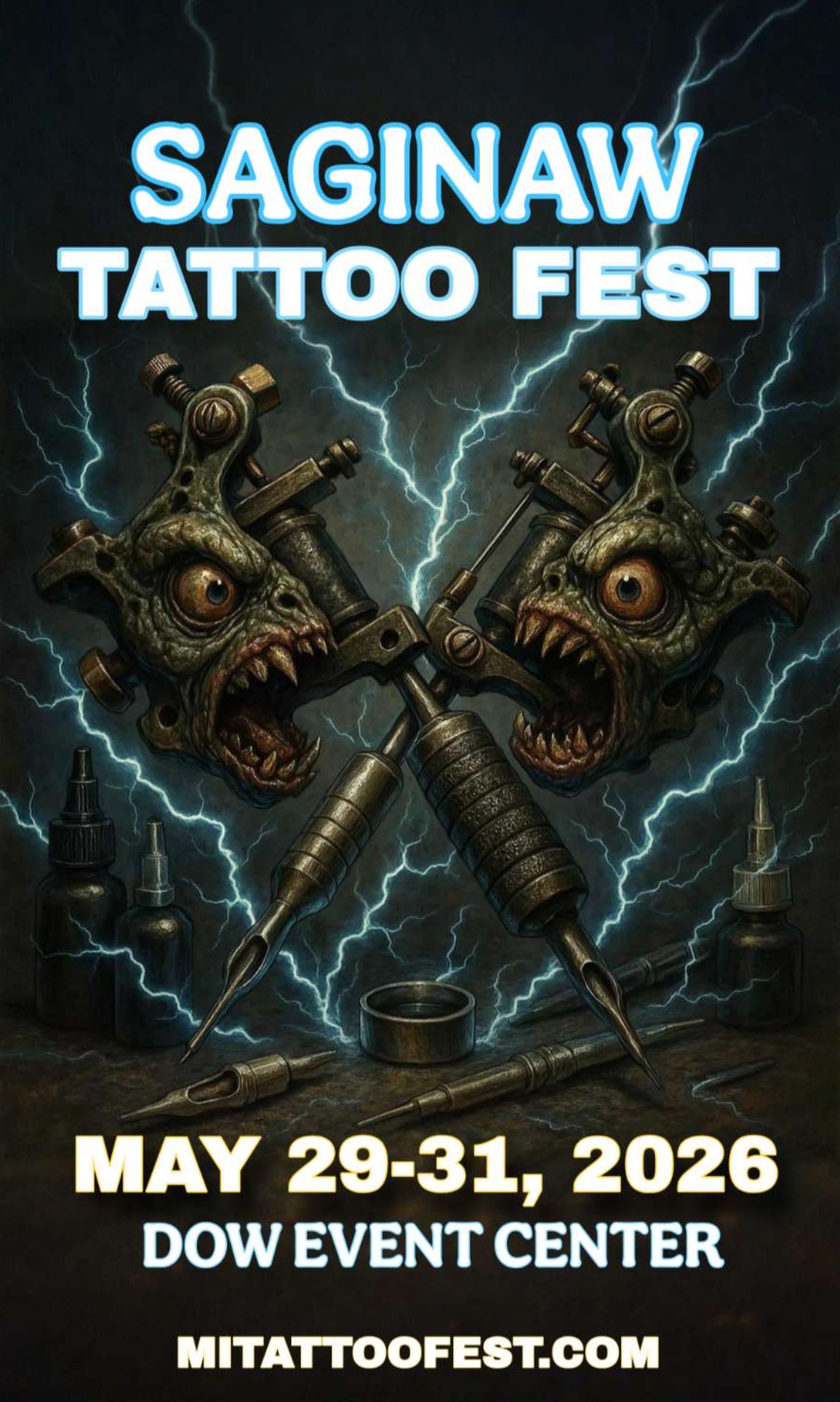 Saginaw Tattoo Fest Poster